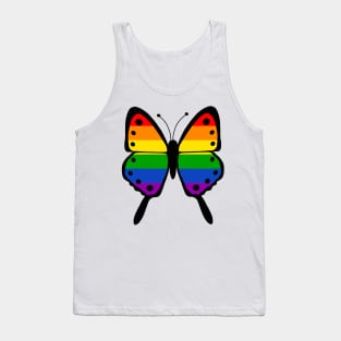 Rainbow Butterfly Tank Top